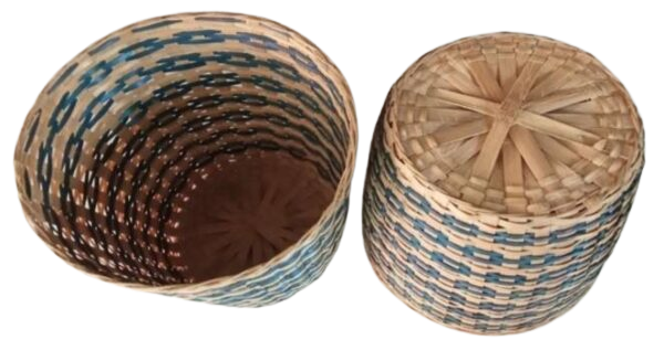 Bamboo Laundry Basket Round
