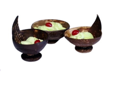 Coconut Shell Ice Cream Cup