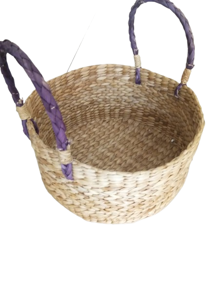 Kauna Grass Round Storage Basket