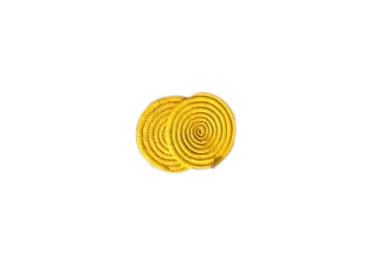 Moonj Grass Yellow Dish Coaster