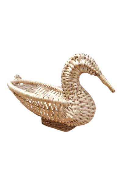 Wicker Duck Basket Without Handle