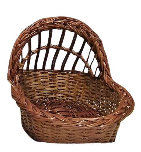 Willow Wicker Basket With Hood