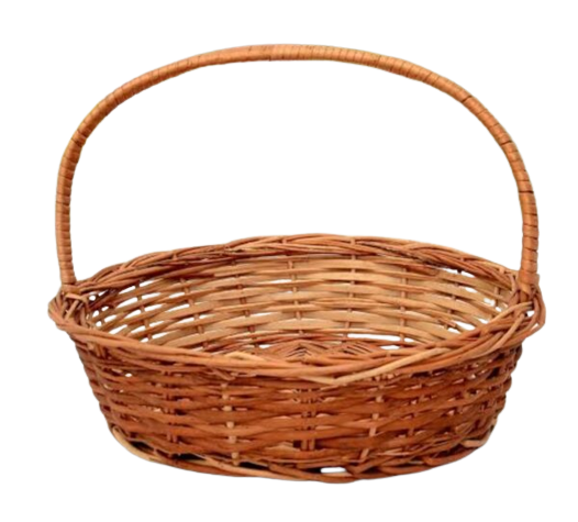 Willow Wicker Hamper Basket With Handle
