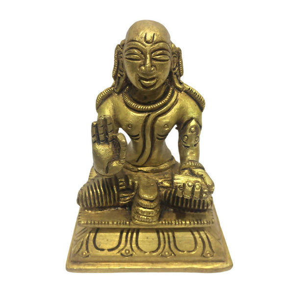 SWAMI DESIKAN BRASS STATUE 4 INCH HEIGHT 