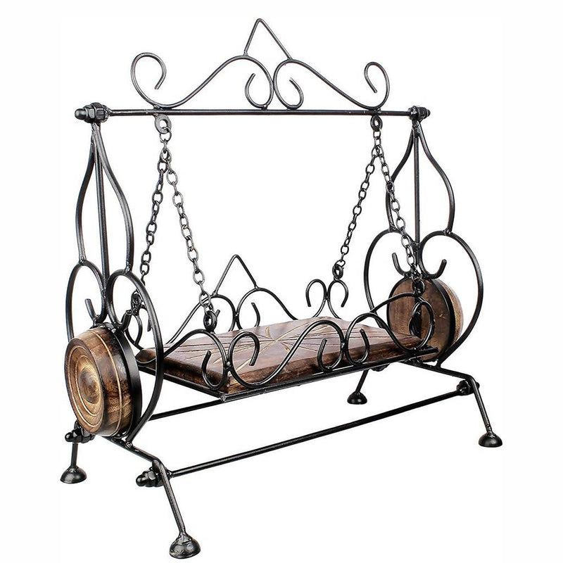 SOLID IRON & WOODEN SWING | Gifts
