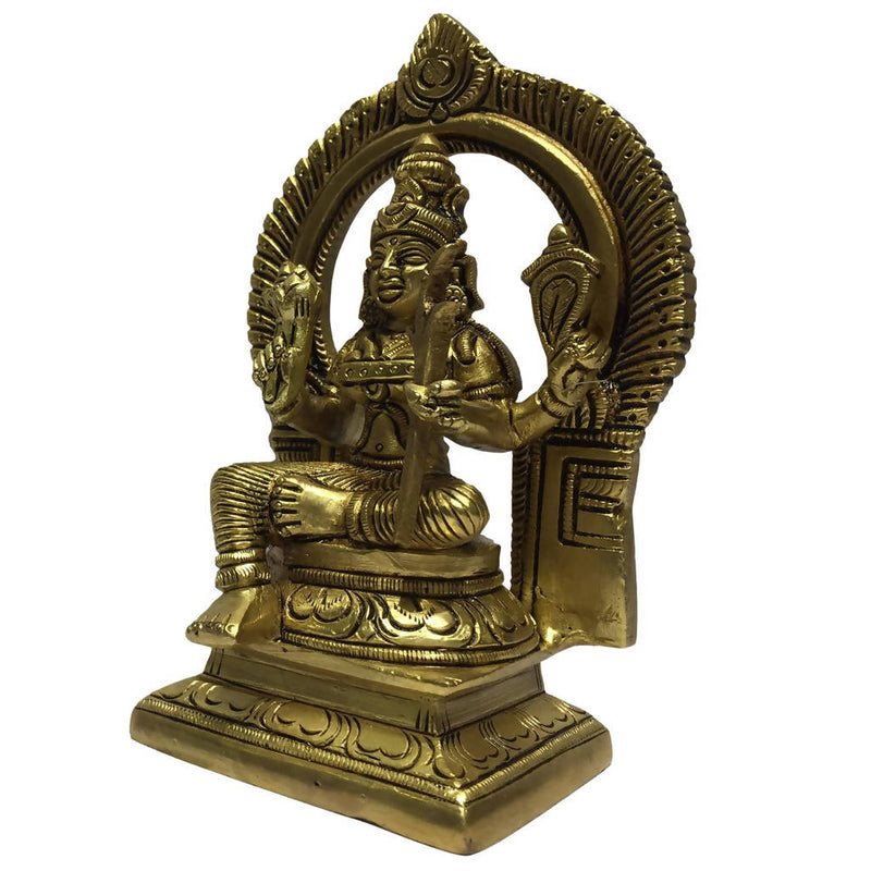 LALITHAMBICA WITH PRABHAVALI BRASS STATUE 6 INCH HEIGHT | Home & Garden