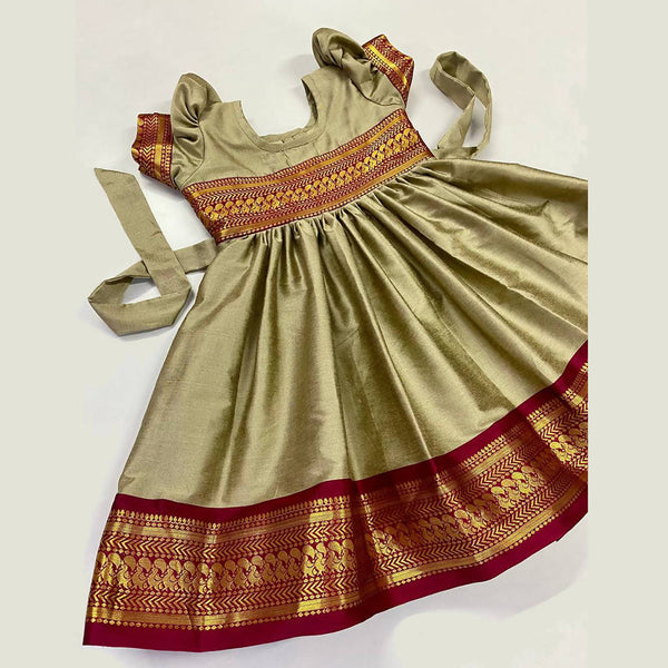 COTTON SILK BABY FROCK 