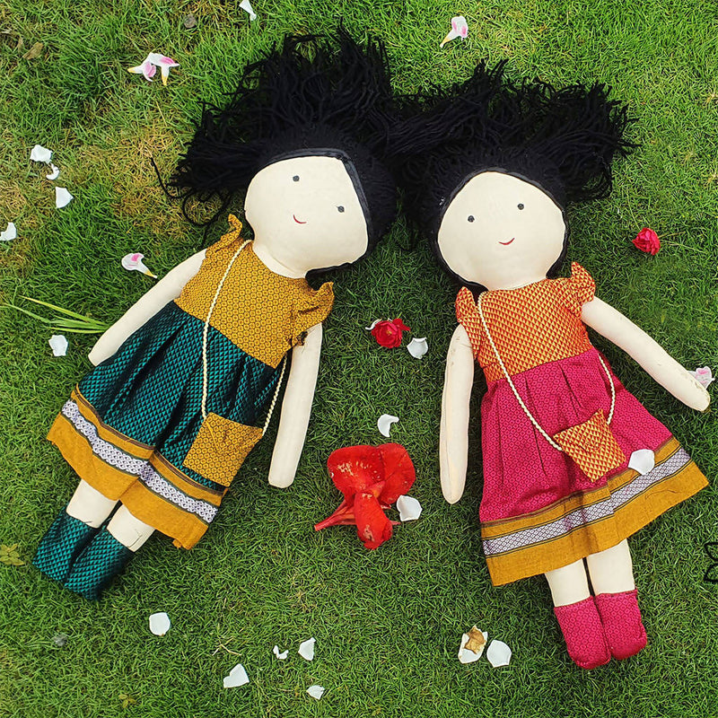 HANDCRAFTED ECO FRIENDLY FABRIC DOLL - NESHA 20" INCHES | Toys