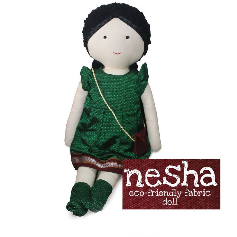 HANDCRAFTED ECO FRIENDLY FABRIC DOLL - NESHA 20" INCHES | Toys